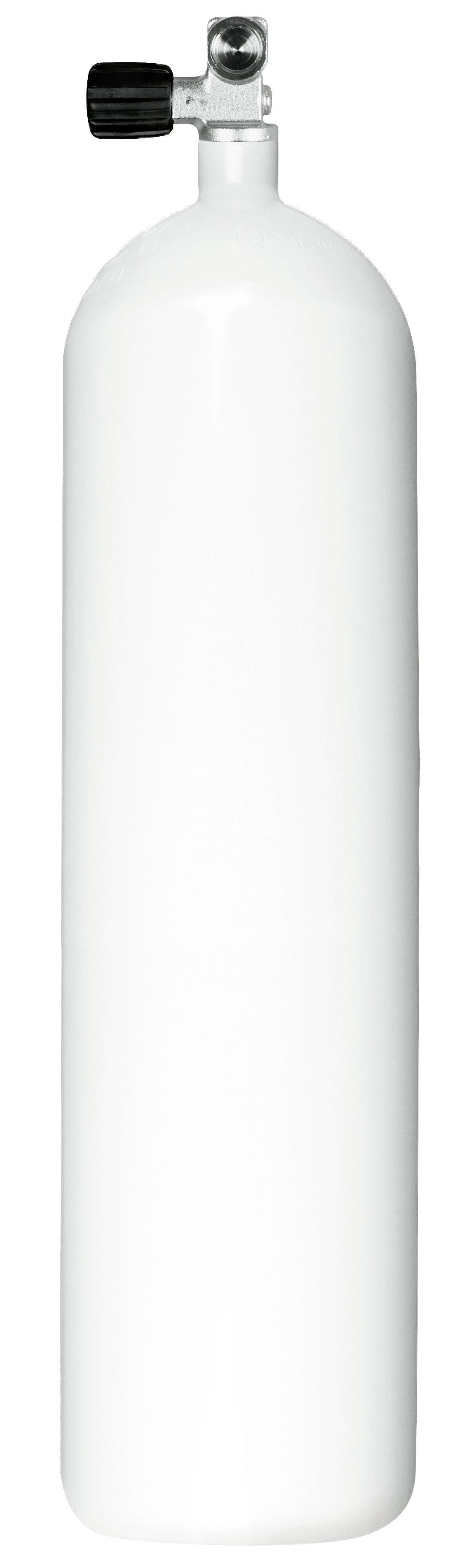 12 Litre Flat Bottom 232 Bar Cylinder & Valve