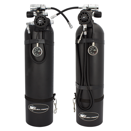 Black Devil Sidemount Regulator Set