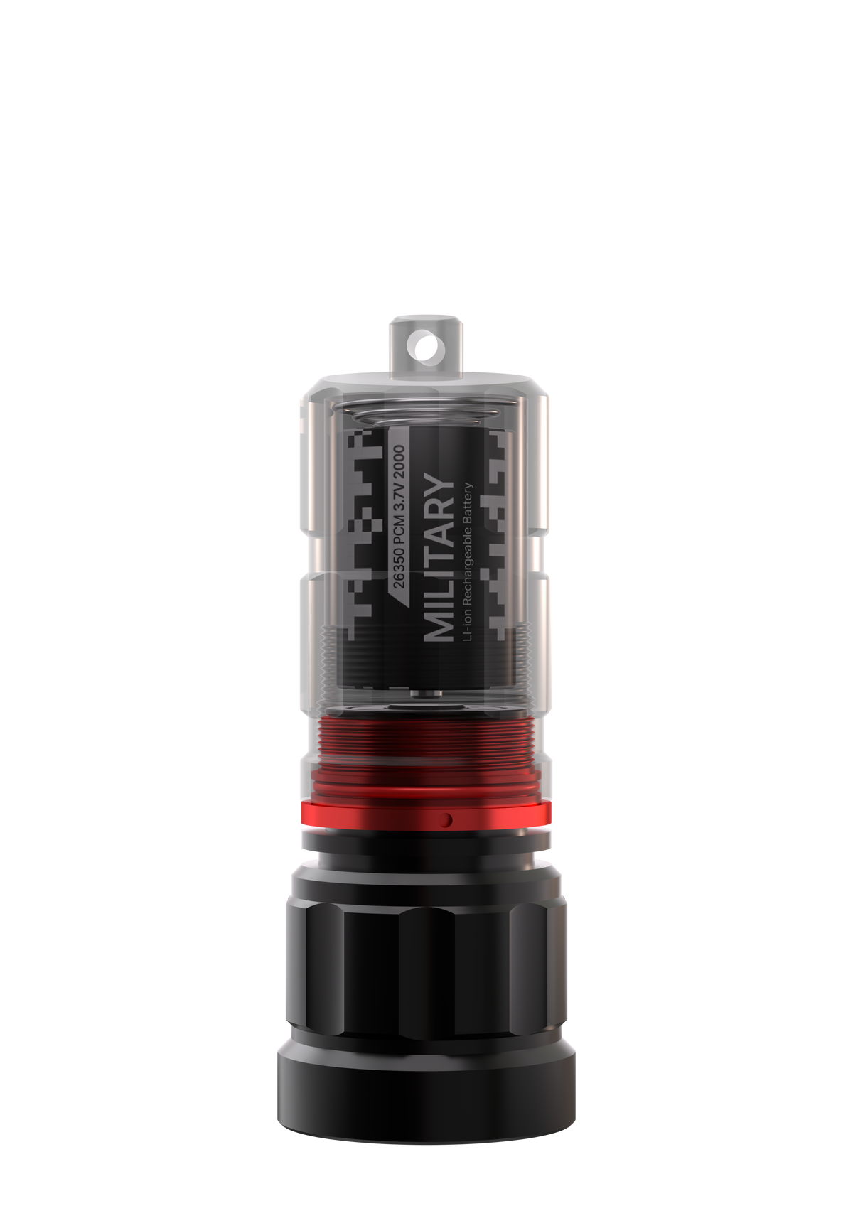 K1 Mini cutaway illustration showing its compact battery arrangement