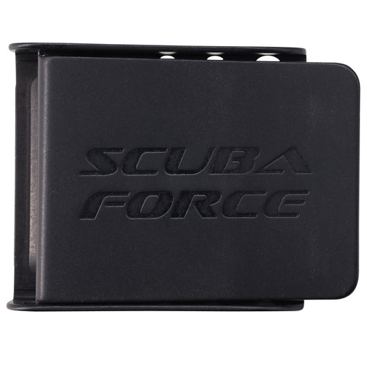 Scuba Force black aluminium harness buckle