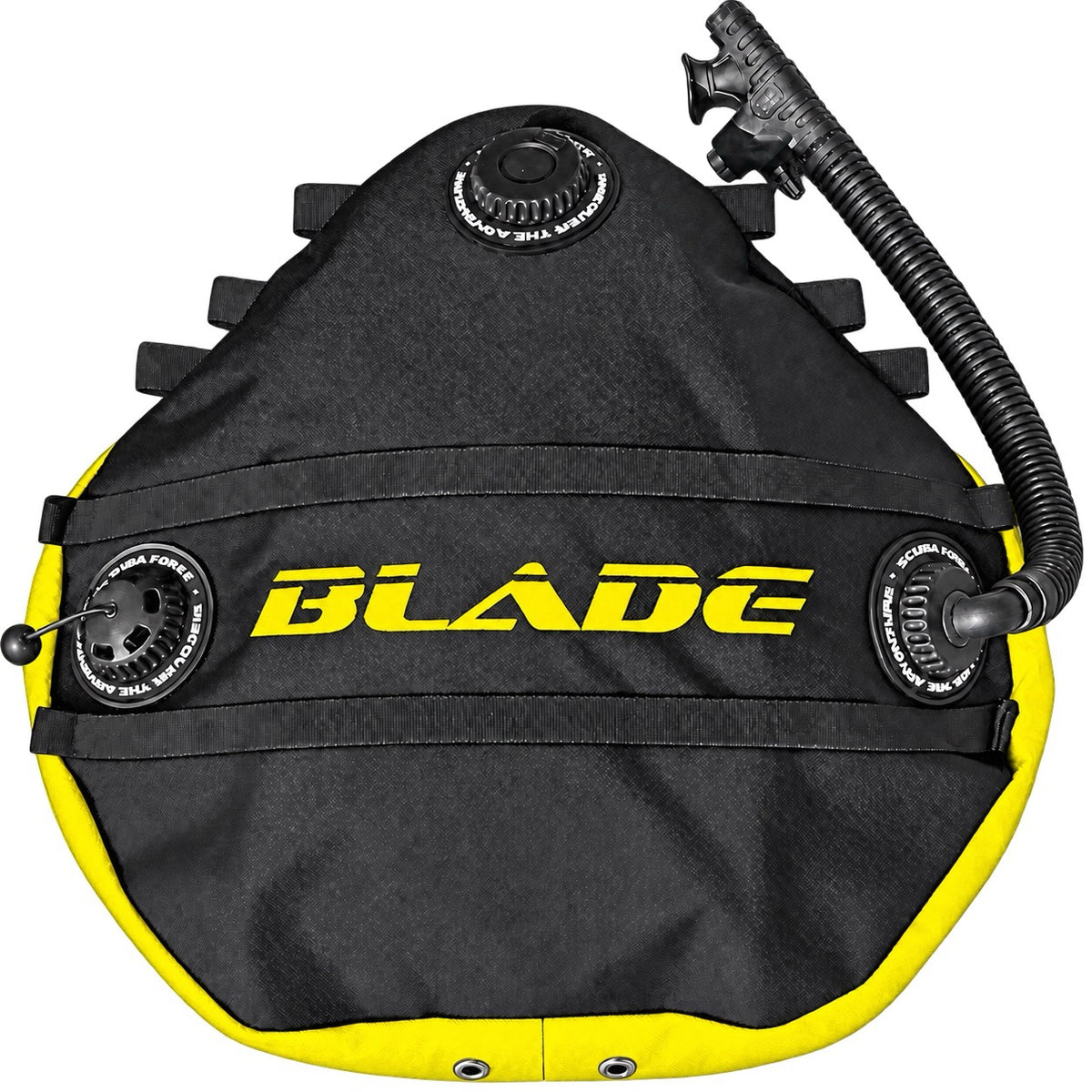 Scuba Force BLADE standalone sidemount wing in yellow