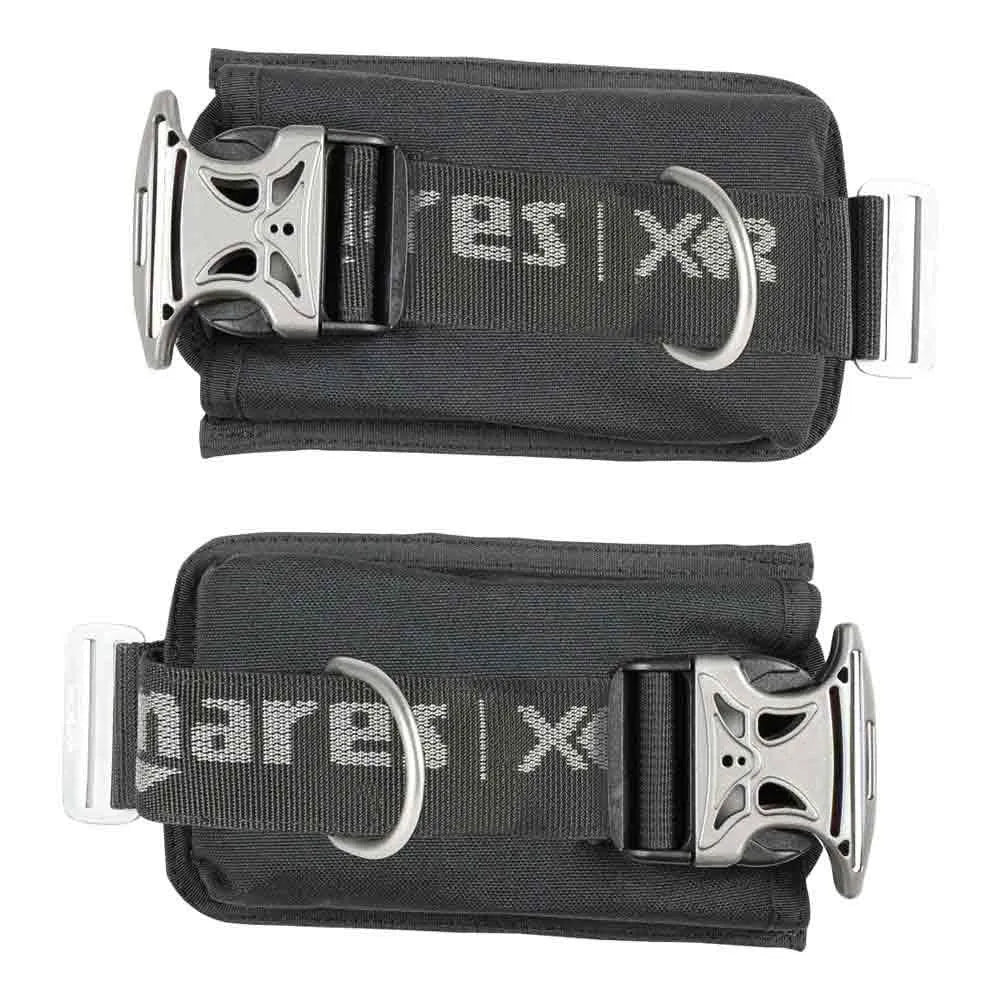 Mares XR Standard Weight System – pair of black weight pockets