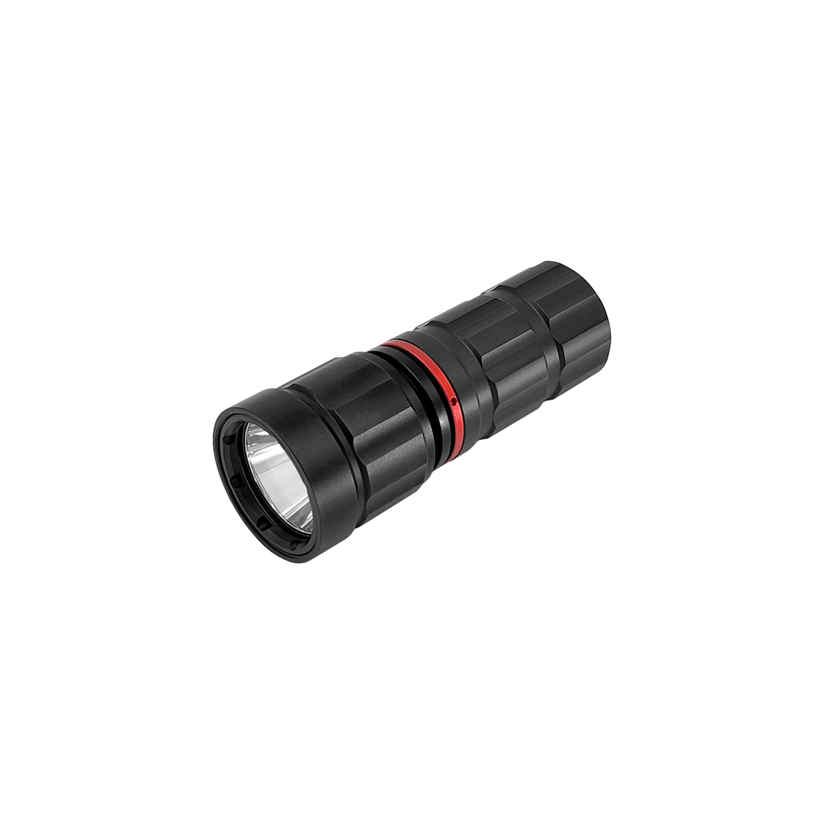 Pandora Lab K1 Mini dive torch, angled view