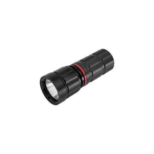 Pandora Lab K1 Mini dive torch, angled view