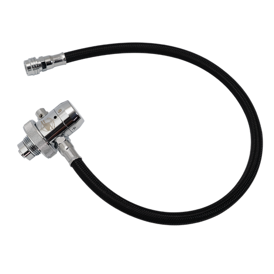 Scuba Force argon first stage with braided drysuit inflator hose
