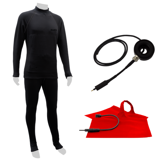 Scuba Force X-Heat Complete Set with Apeks-compatible feed-through