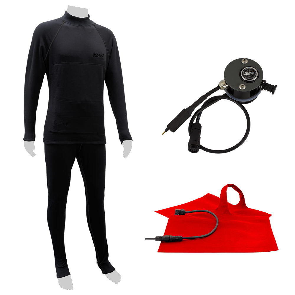 Scuba Force X-Heat Complete Set with SI Tech Vega valve