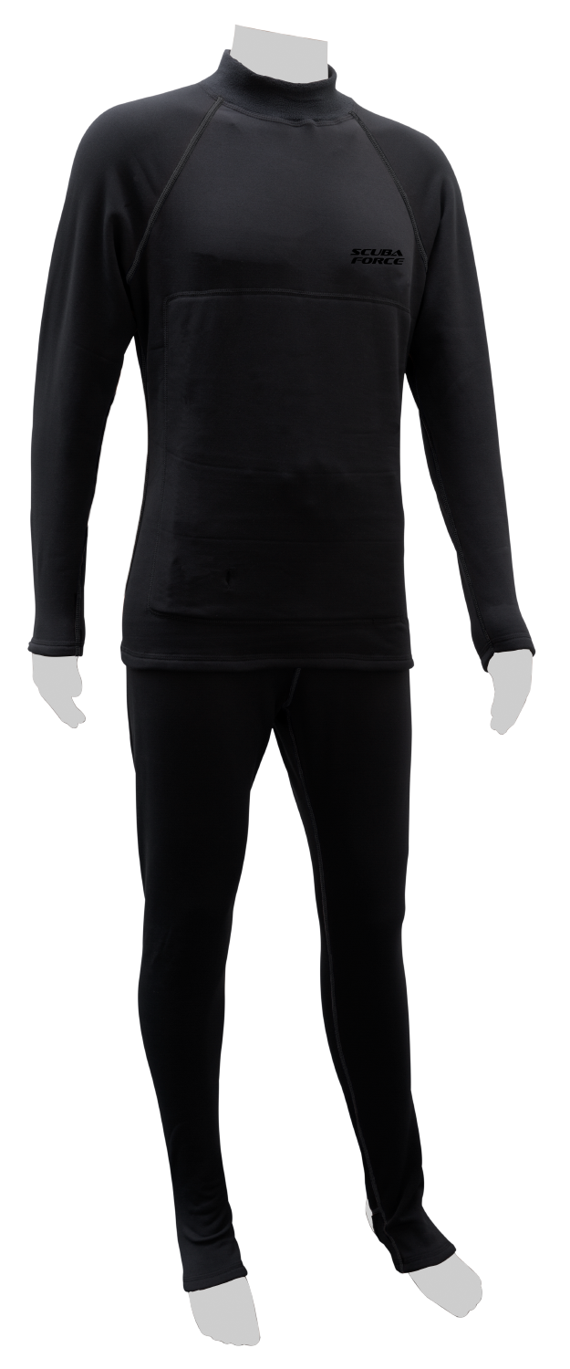 Scuba Force X-Heat fleece top and trousers — garment only