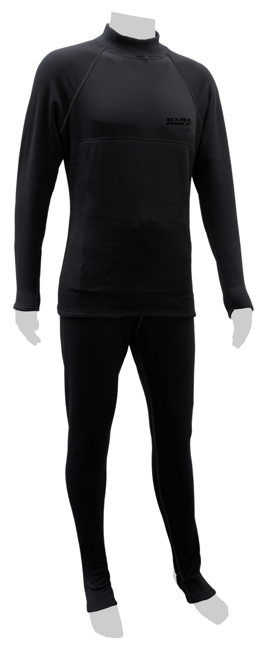 Scuba Force X-Heat fleece top and trousers — garment only