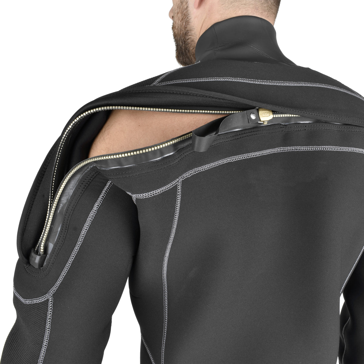 SEAC DryTek Man – rear metal zipper